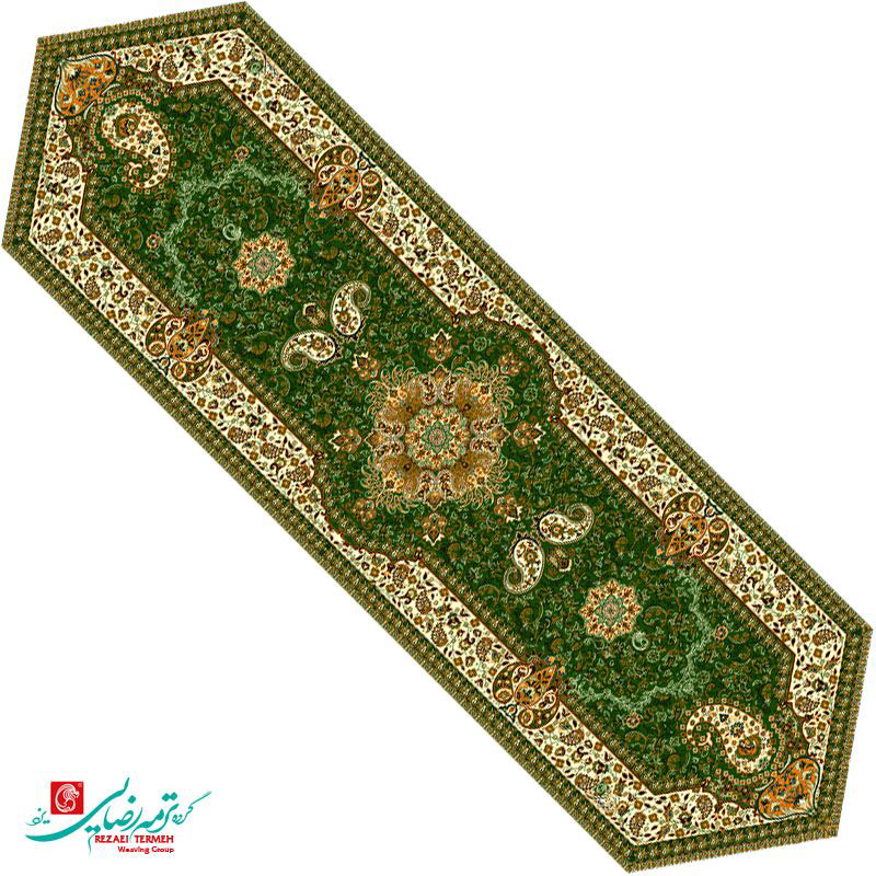 رانر ترمه طرح هامون آبی