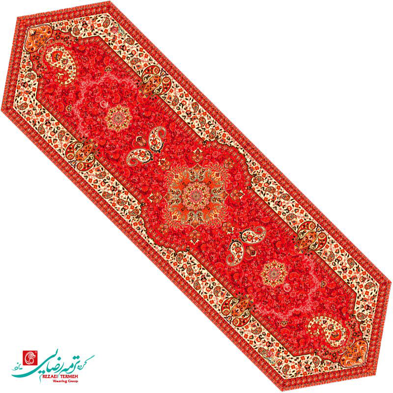 رانر ترمه طرح هامون آبی