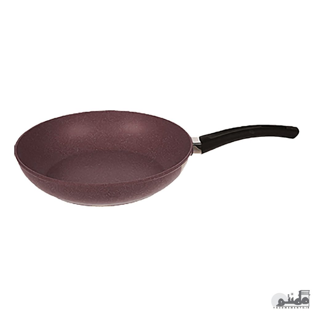 تابه گرانیت تک دسته سایز 24 رنگ نسکافه ای