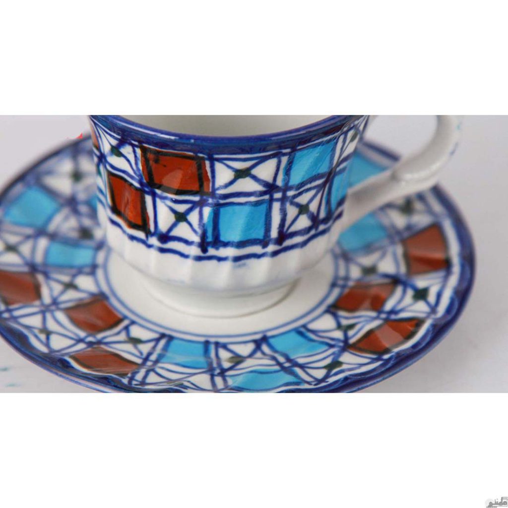 سرویس چای خوری چینی طرح شطرنجی