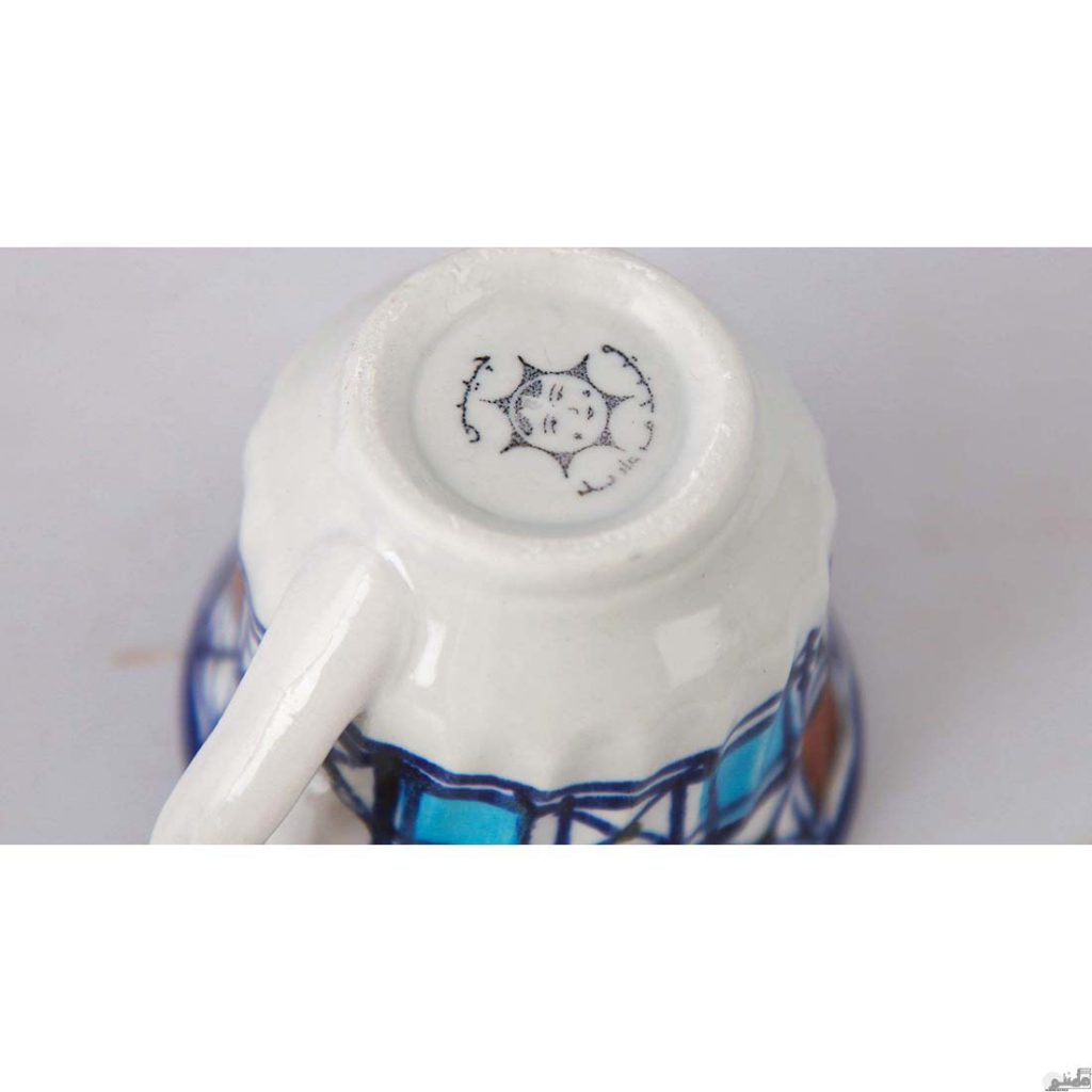 سرویس چای خوری چینی طرح شطرنجی