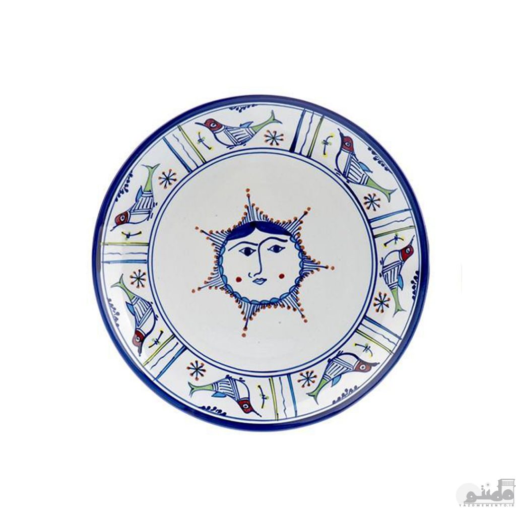 قاب و قدح چینی میبد مروارید طرح خورشید خانم