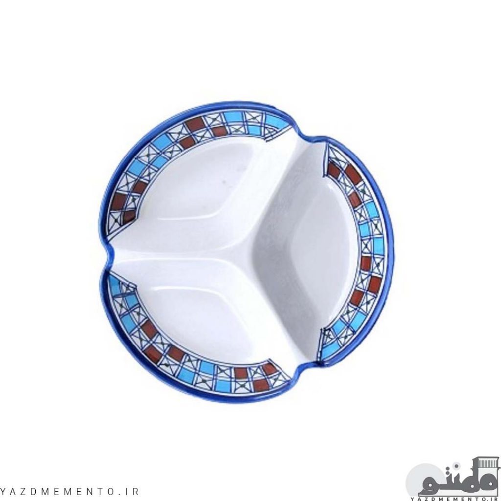 سرویس اردو خوری چینی مدل سه تکه طرح شطرنجی