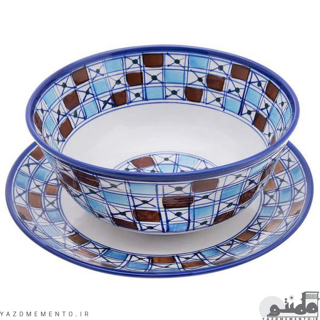 قاب و قدح چینی طرح شطرنجی