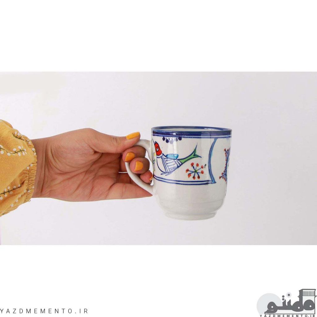 لیوان چینی طرح خورشیدی مجموعه 2 عددی