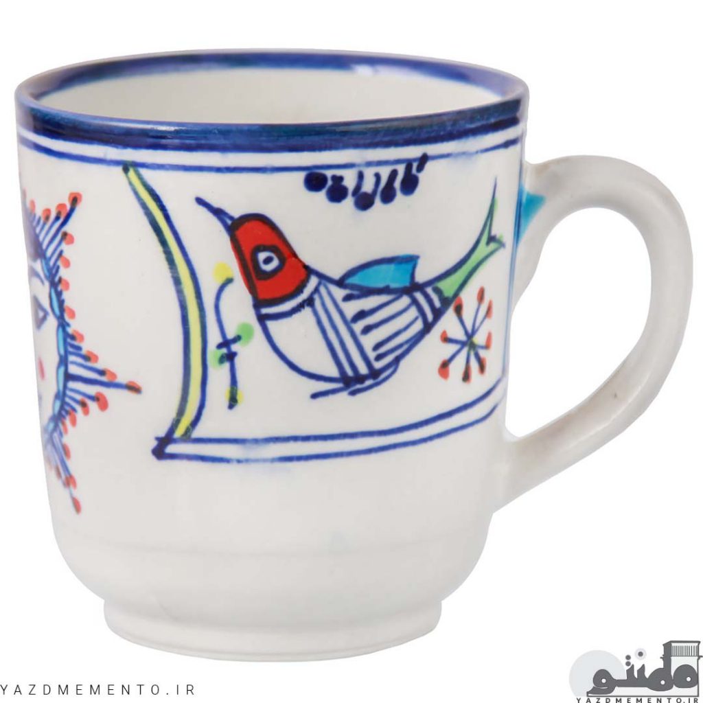 لیوان چینی طرح خورشیدی مجموعه 2 عددی