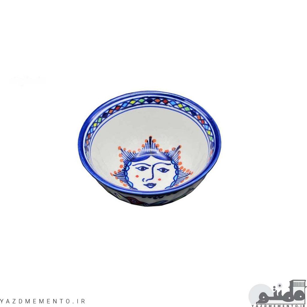 کاسه چینی مدل ماست خوری طرح خورشید خانم مجموعه 6 عددی