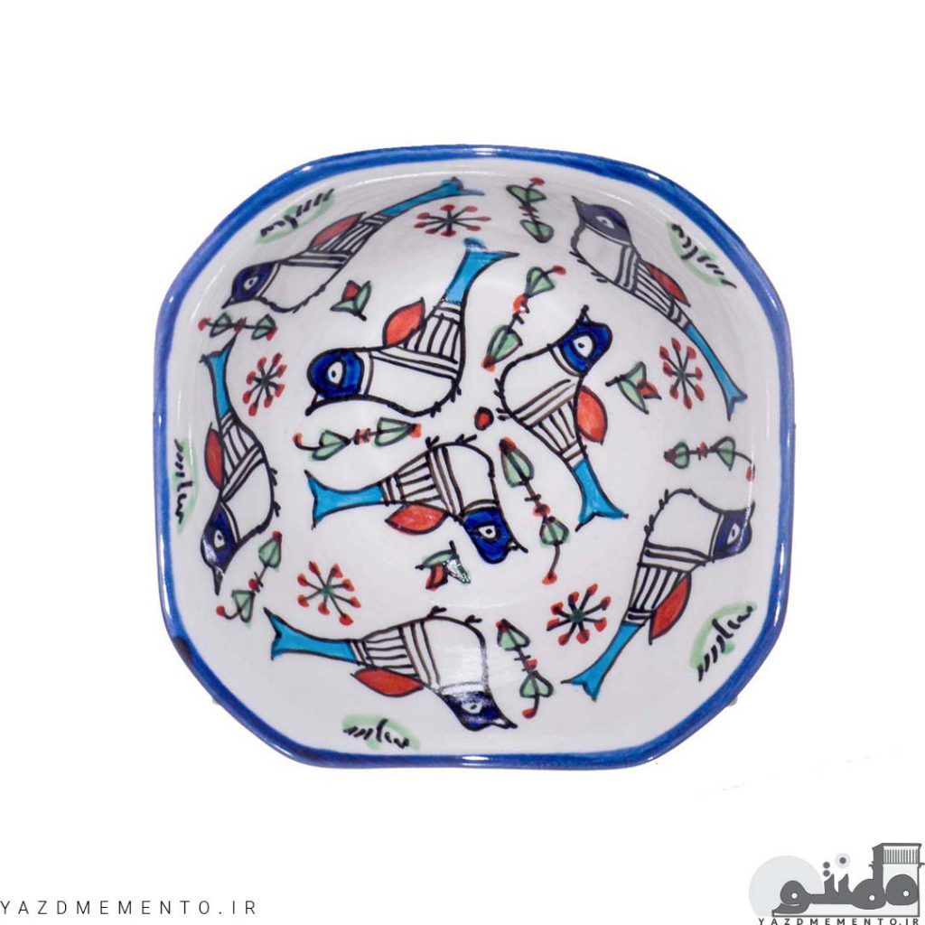 کاسه چینی هیوا مدل مرغ رنگی بسته 6 عددی