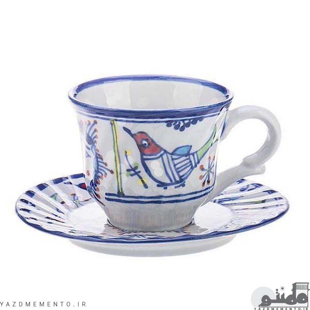 سرویس چای خوری 16 پارچه چینی مدل مرغ رنگی
