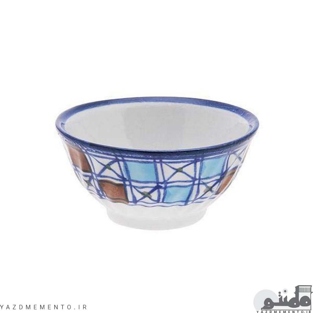 کاسه چینی مدل آبگوشت خوری طرح شطرنجی مجموعه 6 عددی