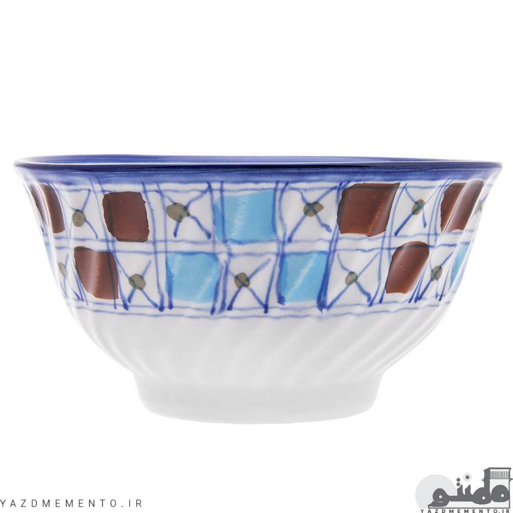 کاسه چینی مدل ماست خوی طرح شطرنجی مجموعه 6 عددی