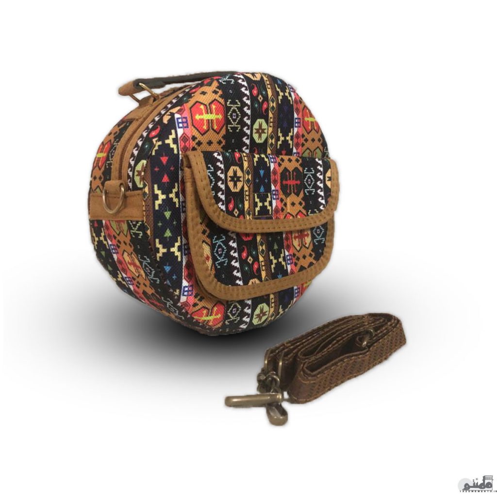 کیف ترمه گرد زنانه مدل دوشی کد 01