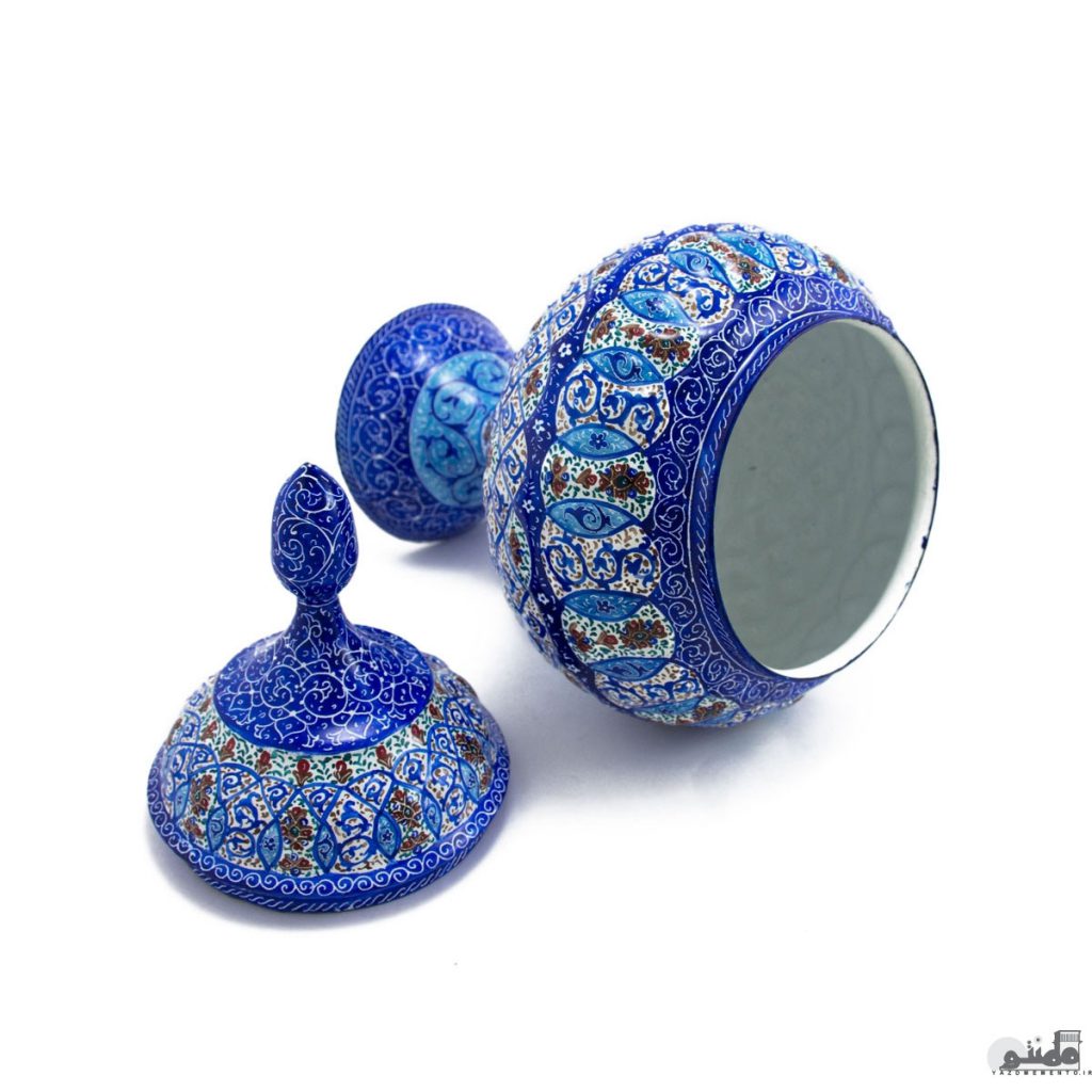 شکلات خوری میناکاری پایه دار ارتفاع 30 سانتیمتر