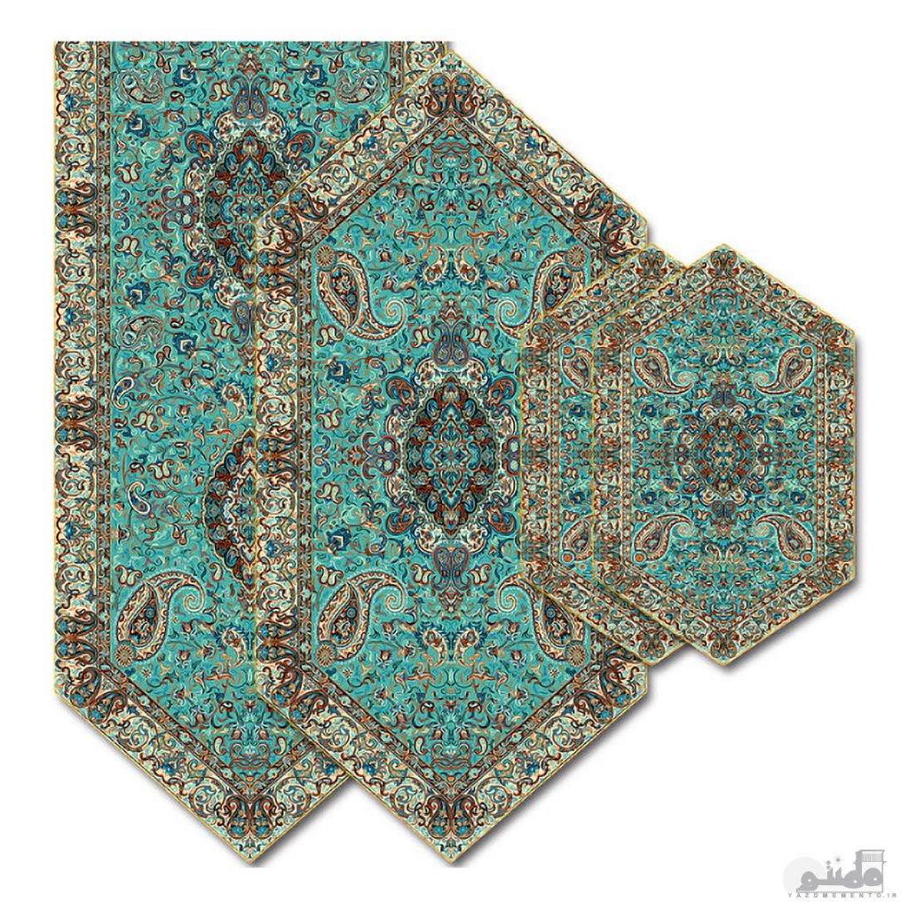 سرویس کامل رومیزی ترمه طرح سالار کد 618
