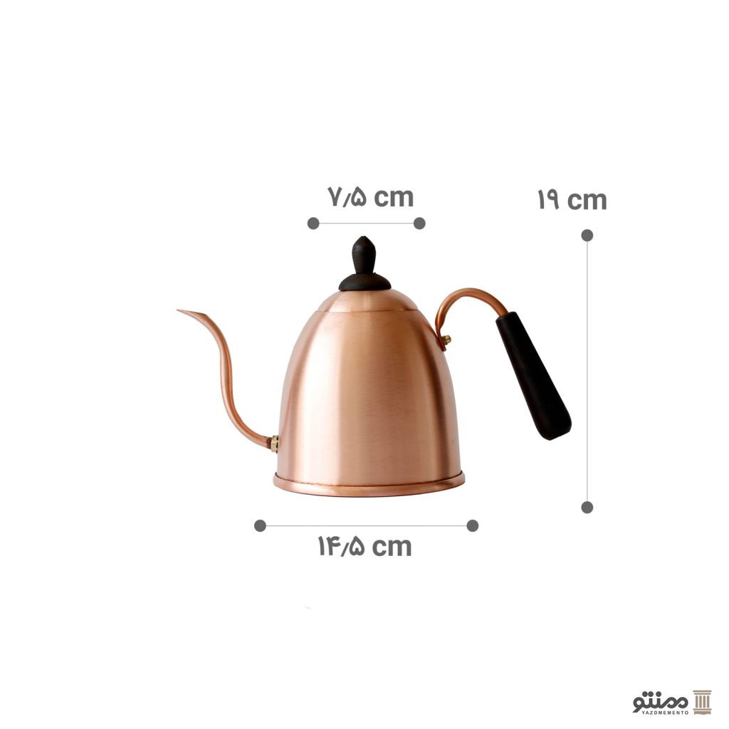 کتری مسی مدل دسته چوبی