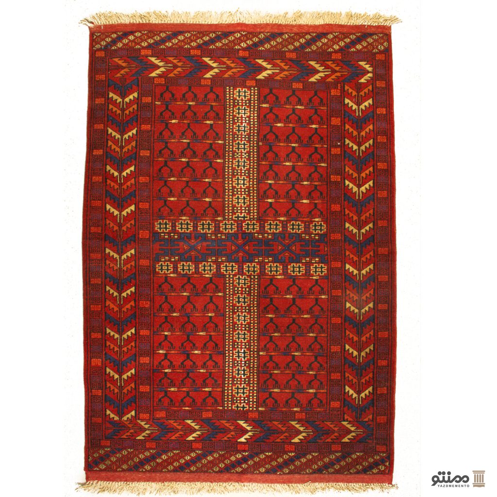 قالیچه دستباف زرع و نیم خراسان تمام پشم سایز ۱5۰×۱0۰