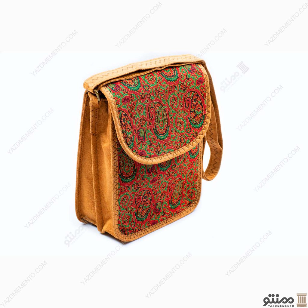 کیف ترمه طرح گلابتون رنگ قرمز