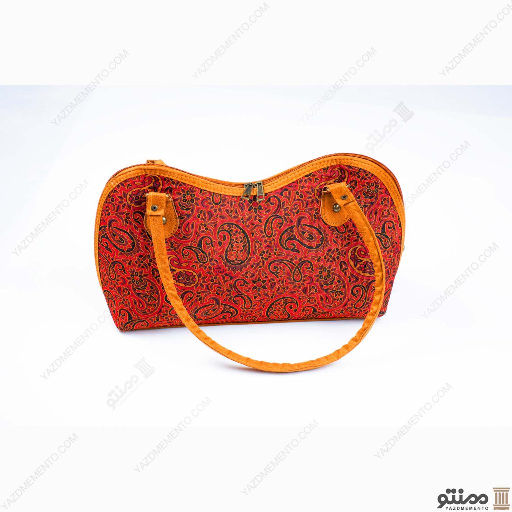 کیف ترمه طرح گلایول رنگ قرمز