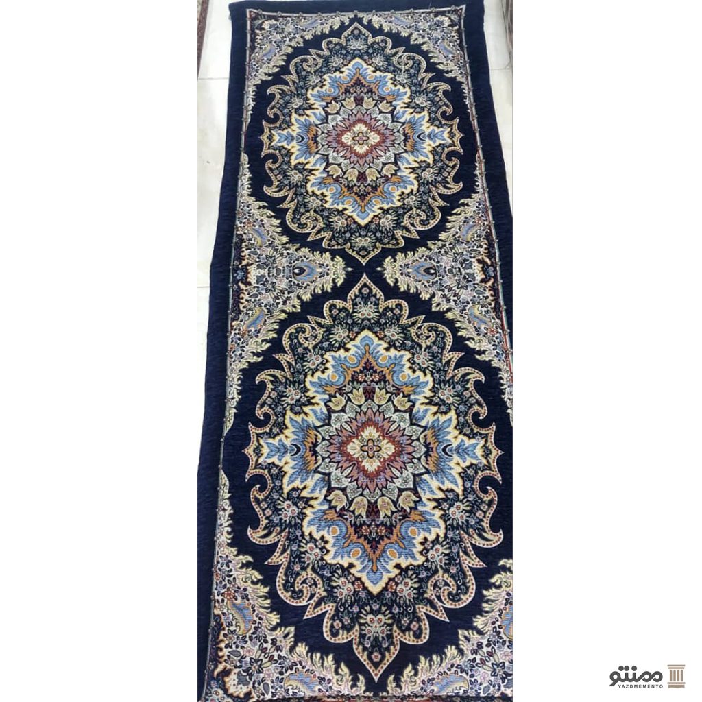 تشک کناره مخمل ابعاد 70*170 سانتی متر آبی