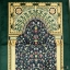 سجاده نماز مخمل رنگ سبز سایز 80*120 سانتی متر