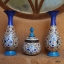 ست 3 تکه گلدان و قندان میناکاری