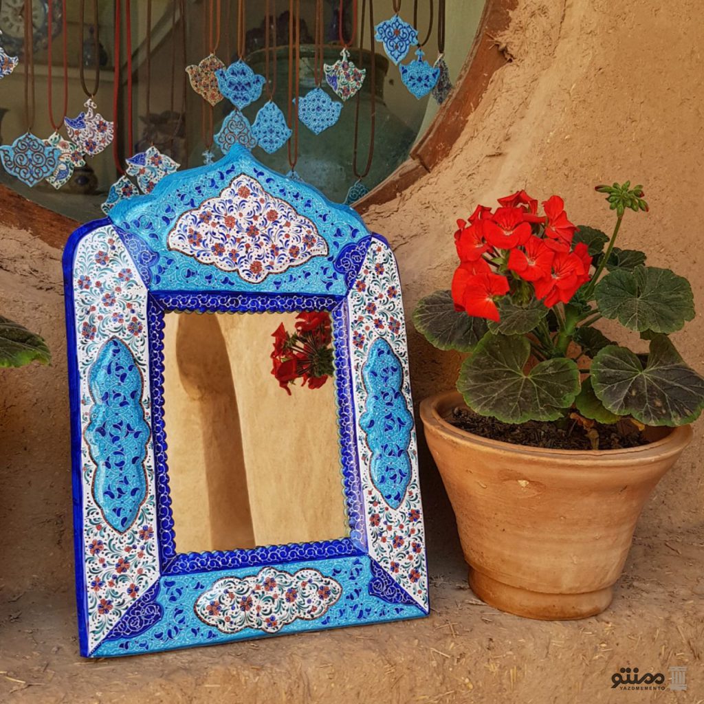 آینه میناکاری سایز 18*23 سانتی متر
