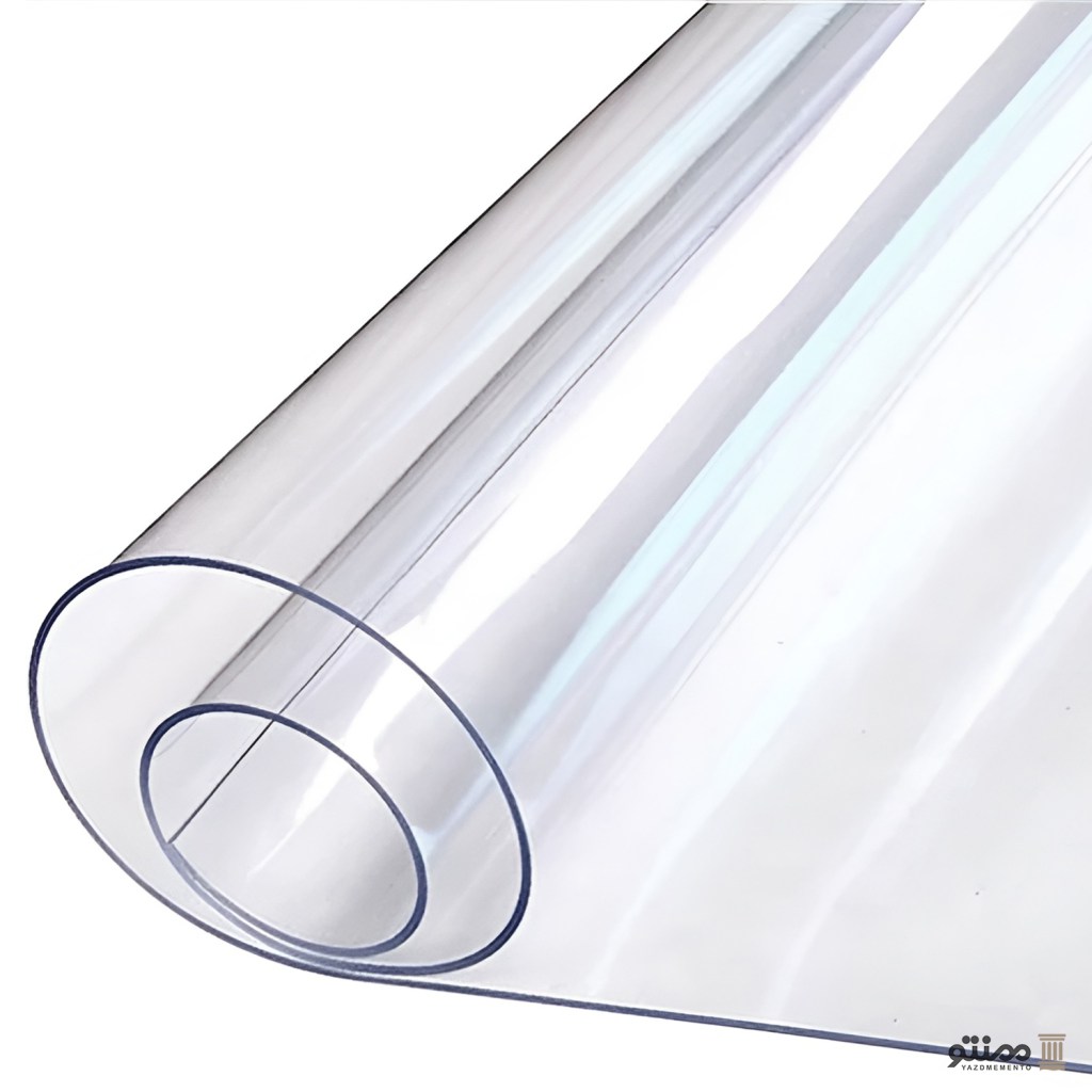 طلق رومیزی مدل کریستال ضخیم رنگ شفاف 120*80
