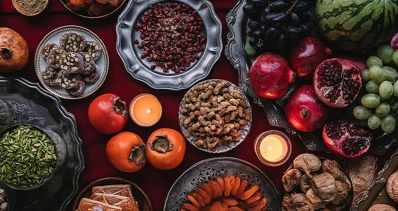 تزیین سفره یلدا
