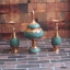 ست 3 عددی شکلات خوری و گلدان فیروزه کوبی آقاجانی