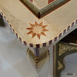 میز تمام خاتم شطرنج و تخته نرد آقاجانی ارتفاع 70