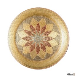 سینی شربت خوری مس و خاتم آقاجانی سایز بزرگ