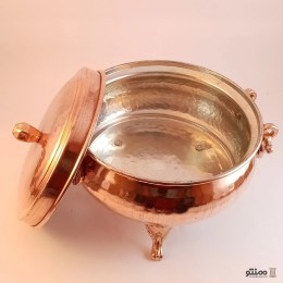 سوپ خوری مسی مدل چکشی پایه دار