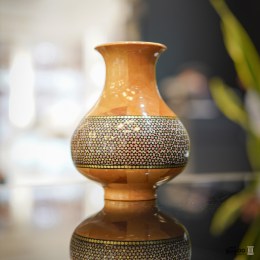 گلدان چوب و خاتم