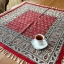 رومیزی مربع قلمکار اصفهان طرح قالیچه صادراتی 100*100