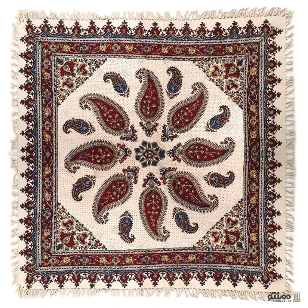 رومیزی قلمکار مربع