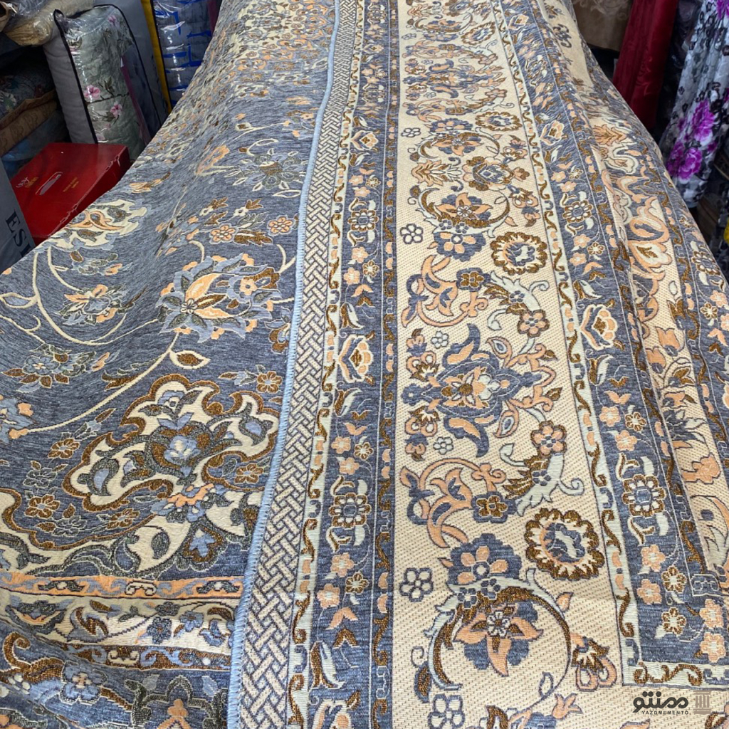روفرشی مخمل سوپر گلشن یزد رنگ کرم 048