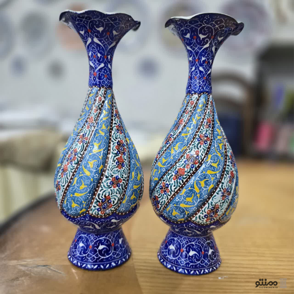 گلدان میناکاری 20 سانت