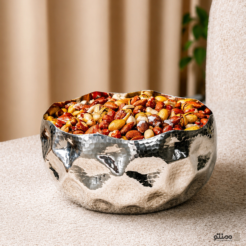 کاسه مسی آجیل خوری مدل میخک