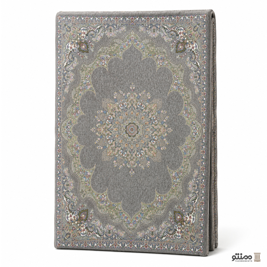 روفرشی مخمل کیا باف یزد کد 608 رنگ طوسی