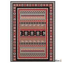 روفرشی دو رو مخمل کیا باف یزد مدل گبه رنگ مشکی