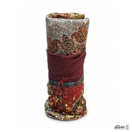 پک و کیف هدیه ترمه طرح افشار رنگ زرشکی